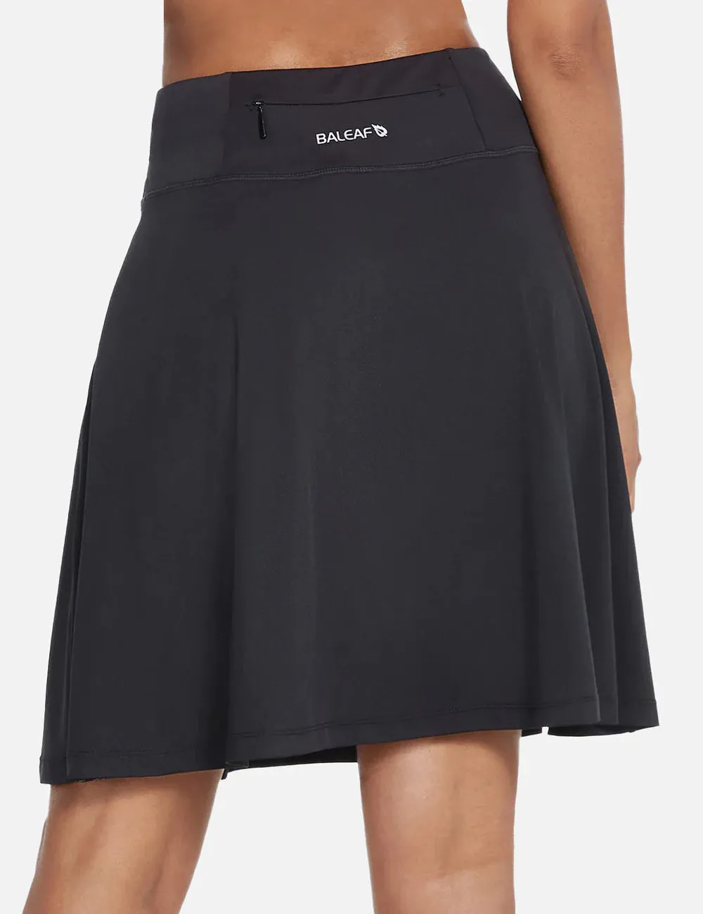 New Baleaf Laureate UPF50  Pleated Skort in Black, Sz 2X!