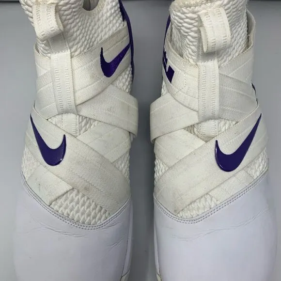 Nike Air Zoom LeBron James Soldier XII 12 TB purple and white Size 18