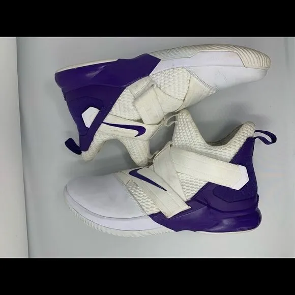 Nike Air Zoom LeBron James Soldier XII 12 TB purple and white Size 18