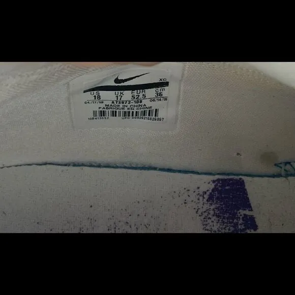Nike Air Zoom LeBron James Soldier XII 12 TB purple and white Size 18