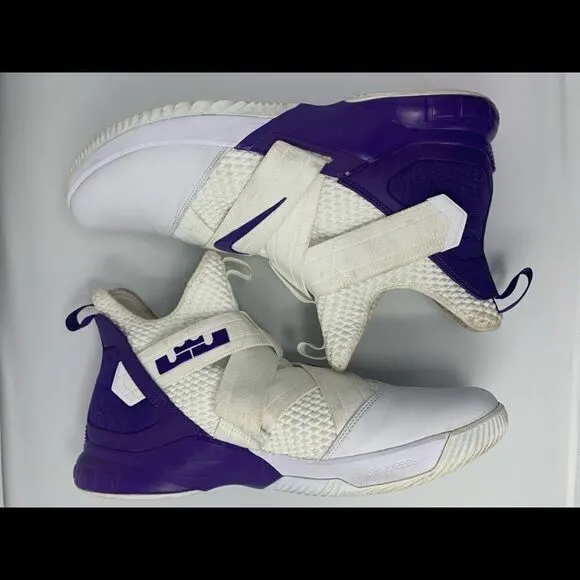 Nike Air Zoom LeBron James Soldier XII 12 TB purple and white Size 18