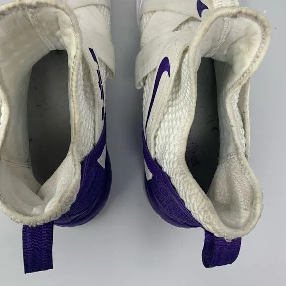 Nike Air Zoom LeBron James Soldier XII 12 TB purple and white Size 18