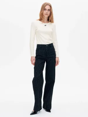 Nini Jeans - Black Pirate Stripe