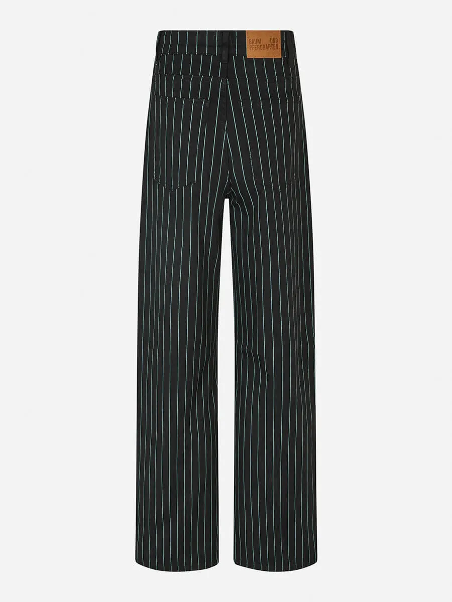 Nini Jeans - Black Pirate Stripe