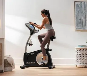 NordicTrack VU29 Stationery Exercise Upright Bike 24 Levels 9.5kg Flywheel Cycle with iFit App Enabled