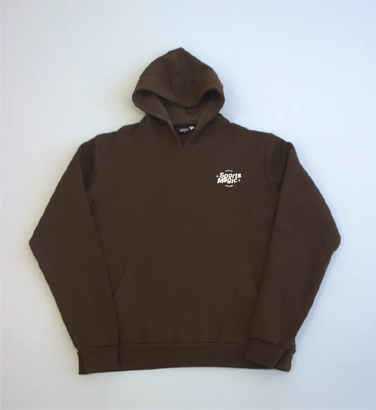 NOT IN THE MOOD - Custom Brown Puff Hoodie