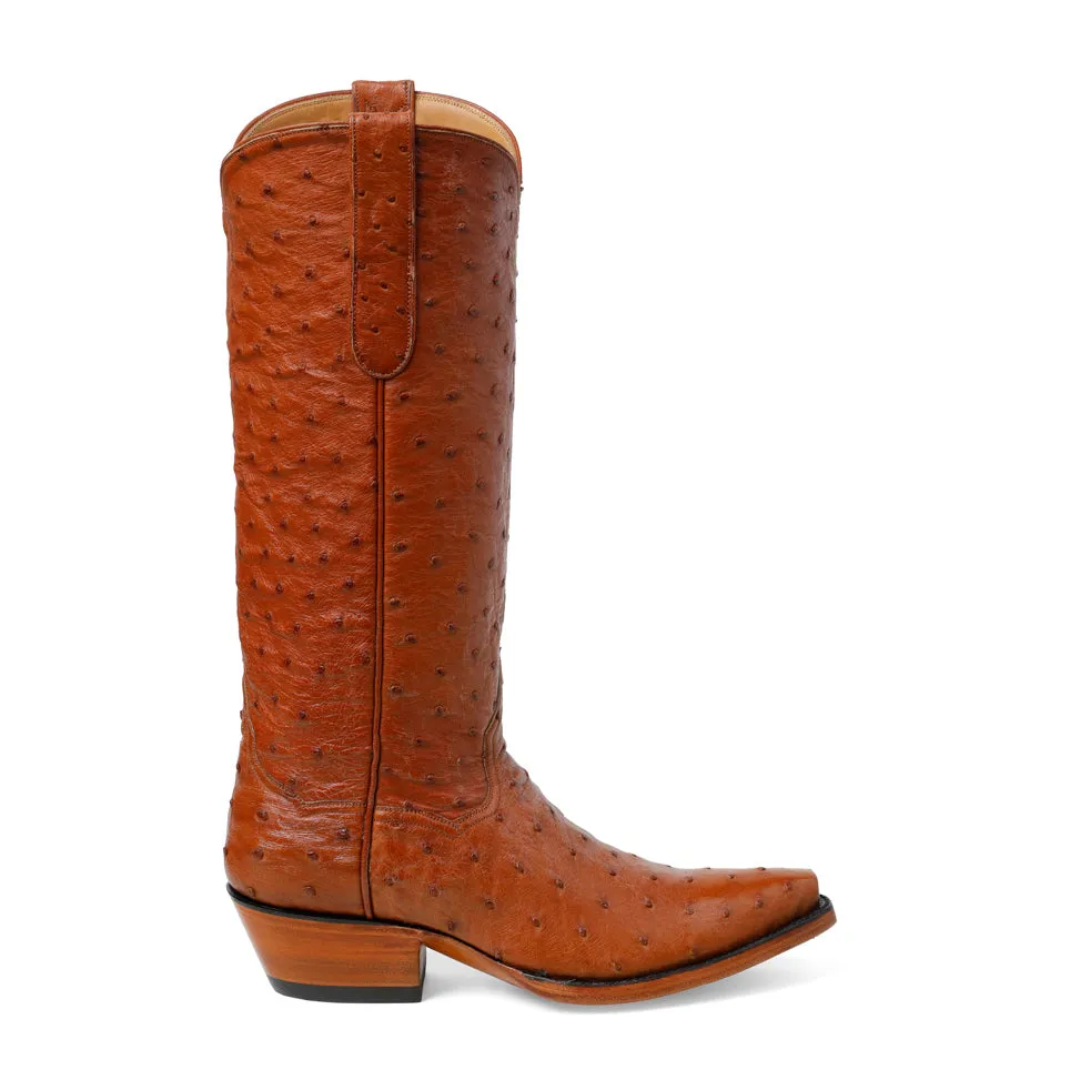 Ostrich Full Quill 14" - Brandy