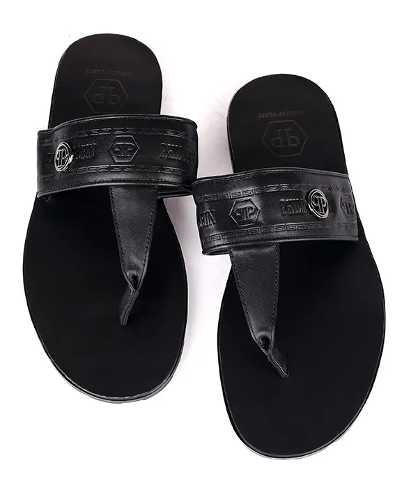 P. Plein Thong Slippers | Black