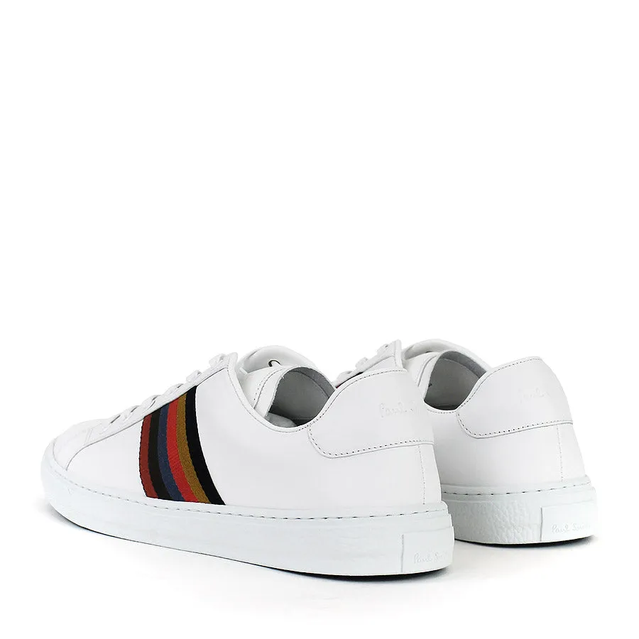 Paul Smith - Hansen 'Bright Stripe' Trainers in White