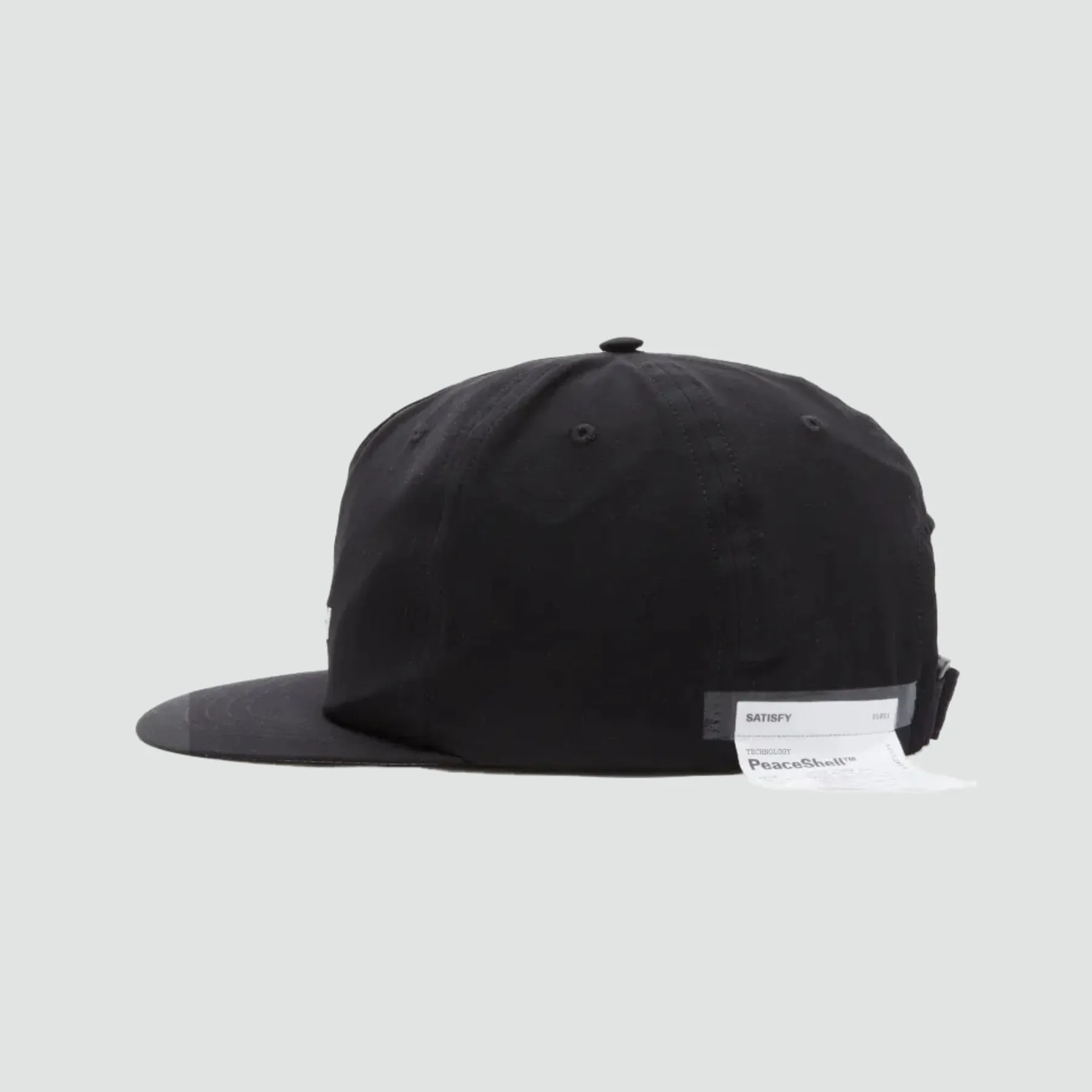 PeaceShell™ 5 Panel Pinch Cap - Black