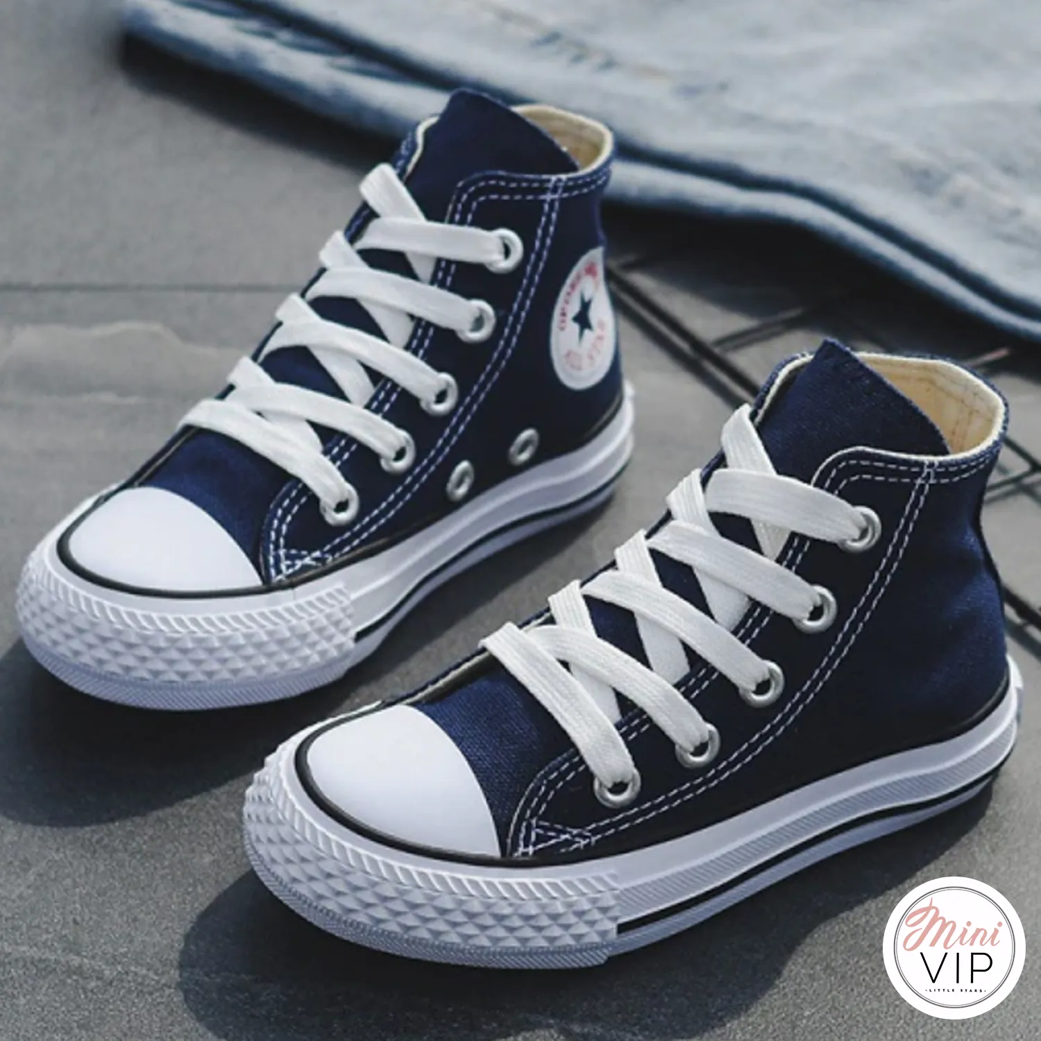 Personalised Baseball Hi-Top Canvas Trainers