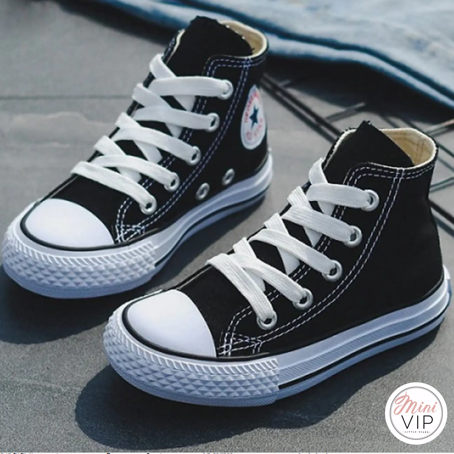 Personalised Baseball Hi-Top Canvas Trainers