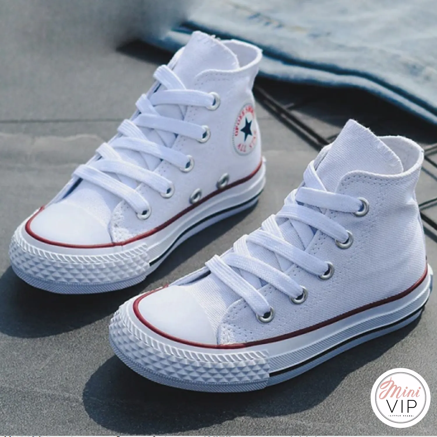 Personalised Baseball Hi-Top Canvas Trainers
