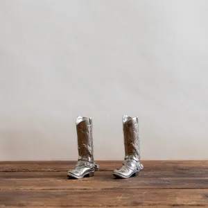 Pewter Cowboy Boot Salt & Pepper
