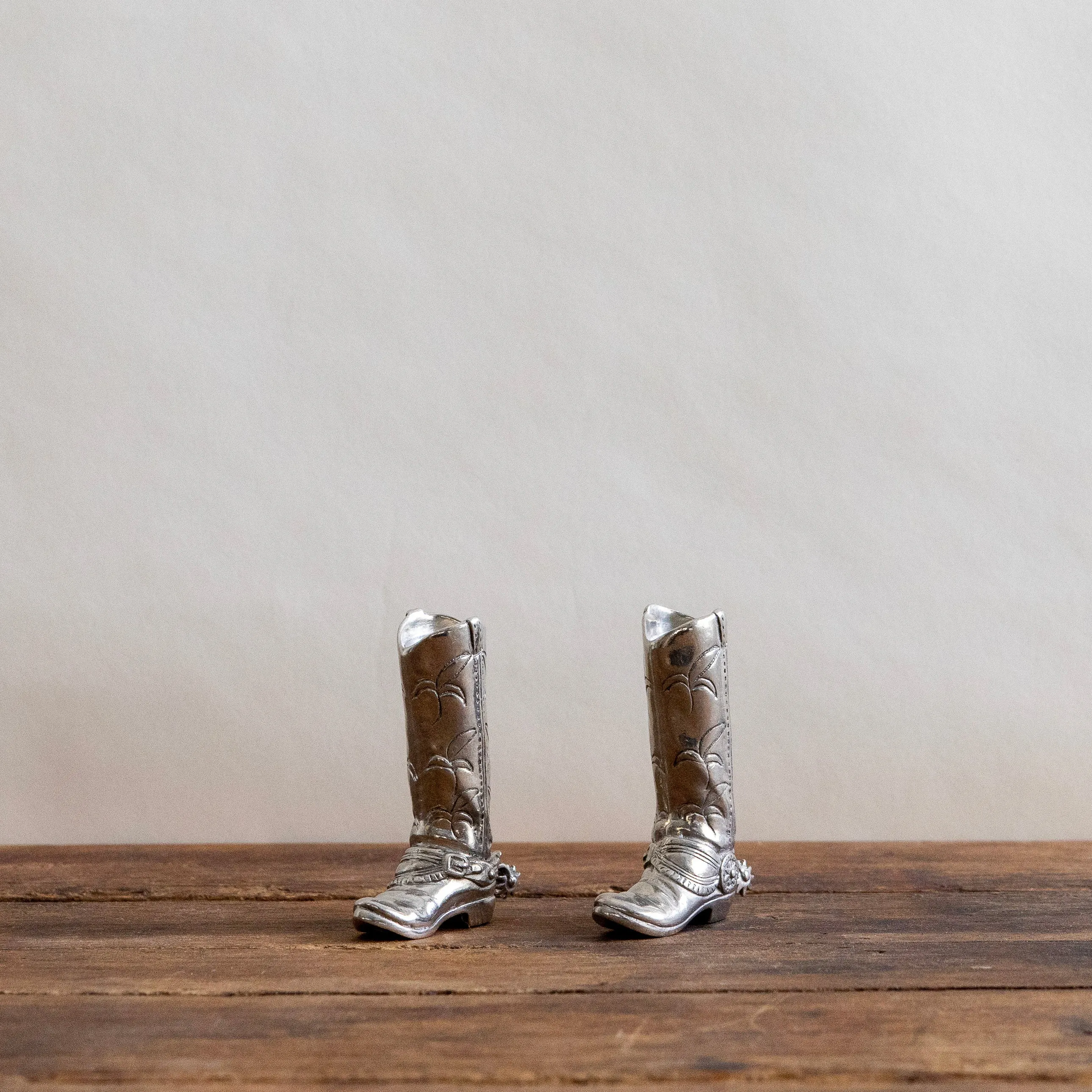 Pewter Cowboy Boot Salt & Pepper