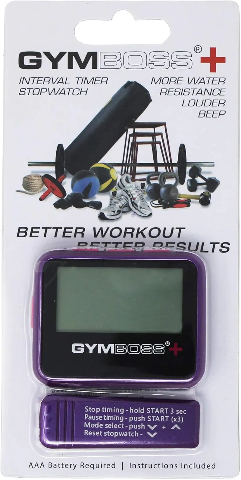 plus Interval Timer and Stopwatch (Violet/Pink)