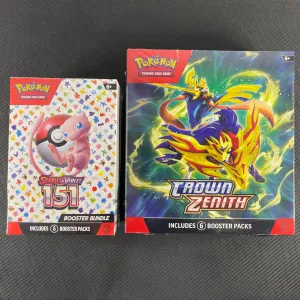 Pokemon 151   Crown Zenith Booster Bundle Combo