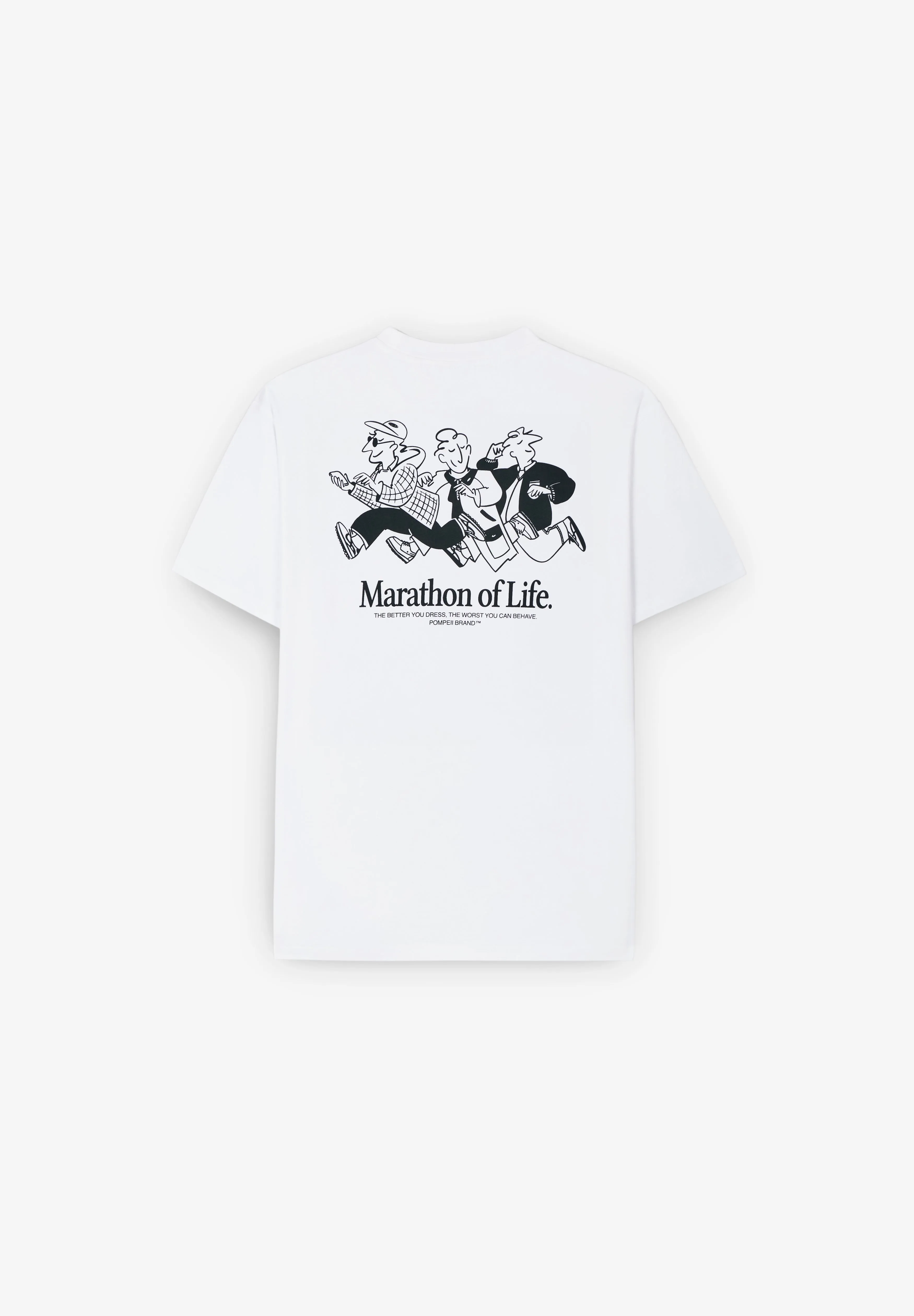 POMPEII BRAND | MARATHON OF LIFE WHITE TEE