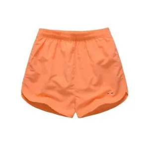 Quick Dry Dolphin Hem Board Shorts - Orange Red Xl