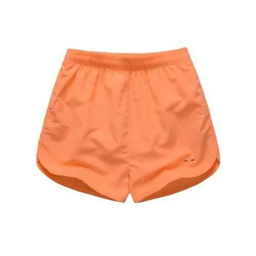 Quick Dry Dolphin Hem Board Shorts - Orange Red Xl