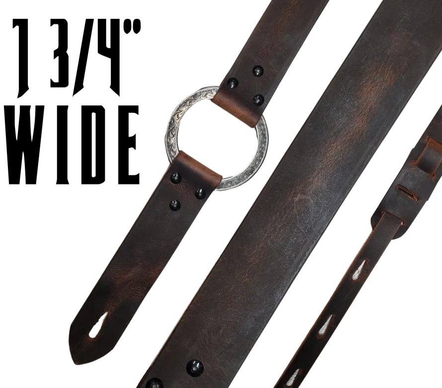 "Bad Company" Leather Guitar Strap