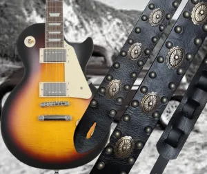 "Sharp Dressed Man"  Leather Guitar Strap
