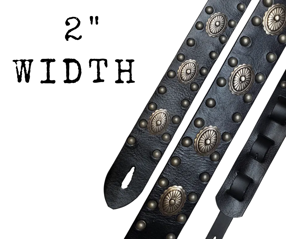 "Sharp Dressed Man"  Leather Guitar Strap