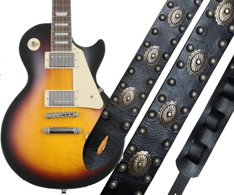 "Sharp Dressed Man"  Leather Guitar Strap