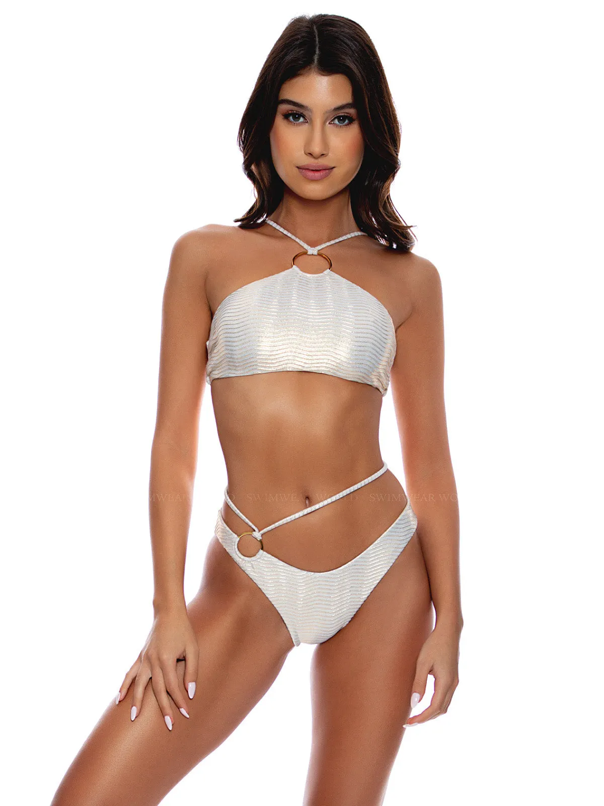 Ring Diamond Cut-Ring Side Bikini