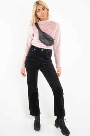 Rose Chenille High Neck Zip Back Jumper - Ivania