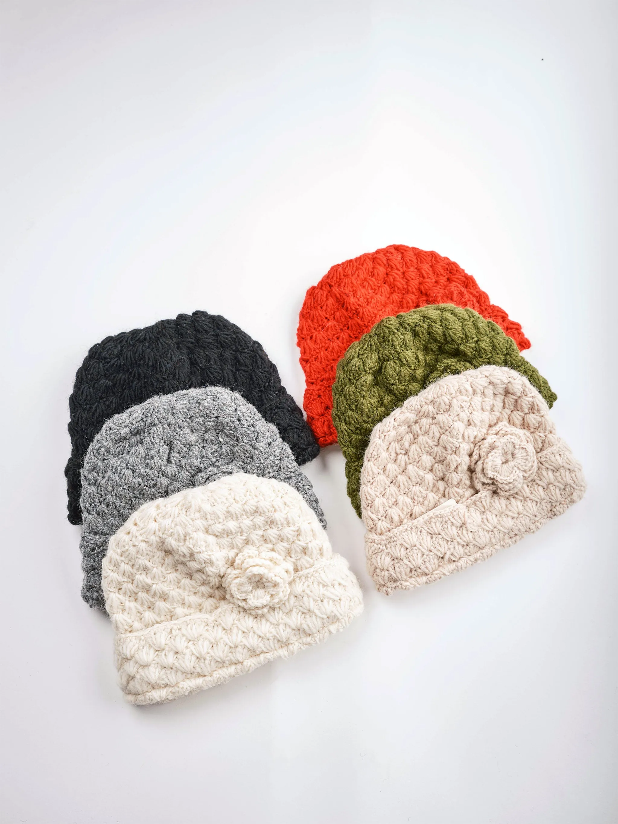 Rose Crochet Beanie