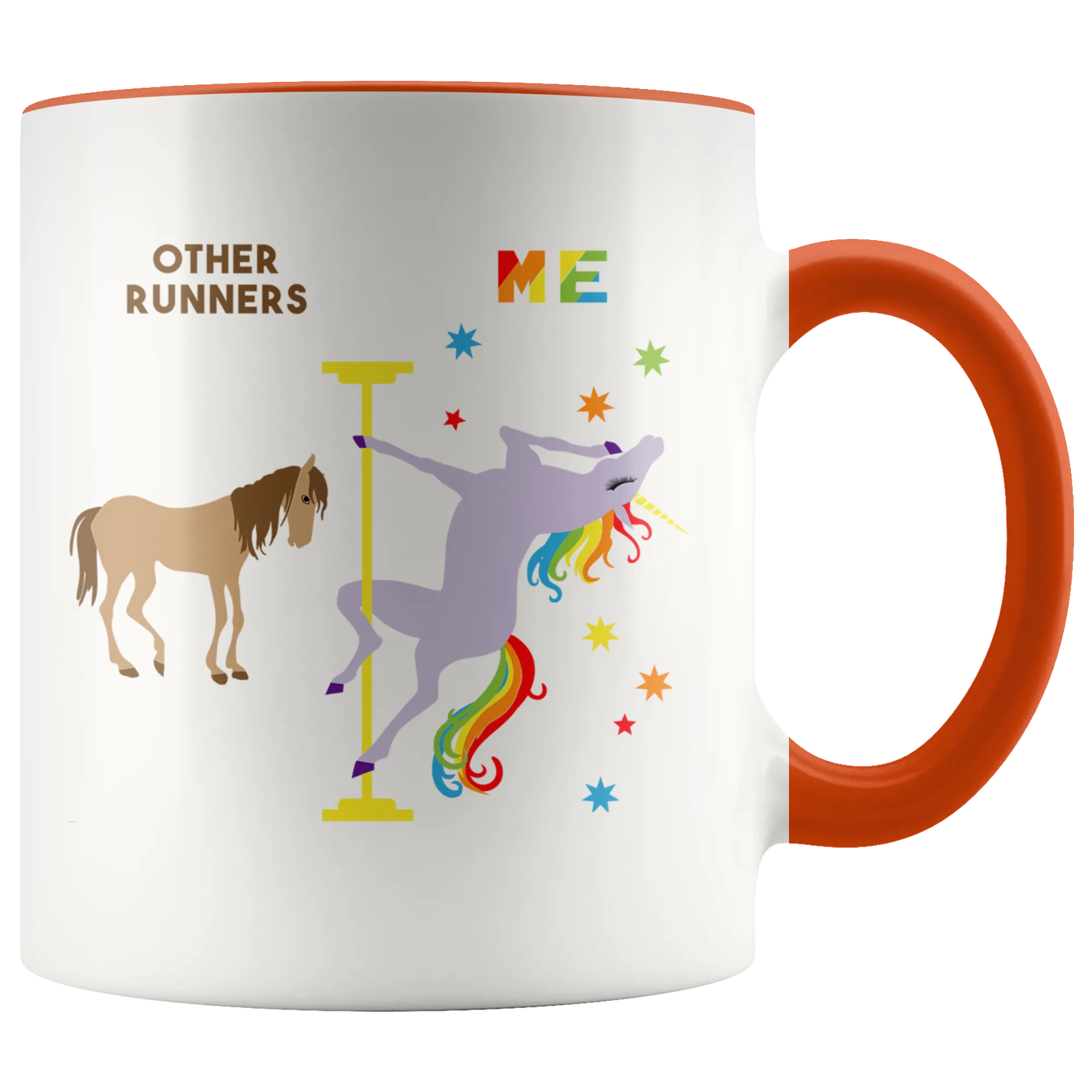 Runner Gifts Funny Running Mug for Birthday Gift Best Track Runner Ever Coffee Cup Pole Dancing Unicorn