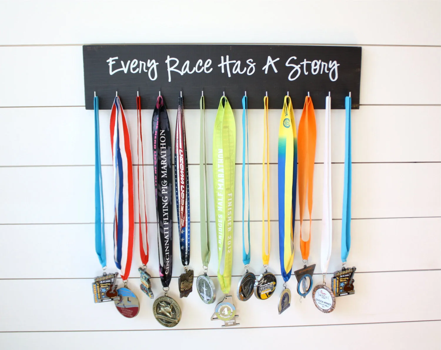 Running Medal Holder - Every Race Has a Story  - Large