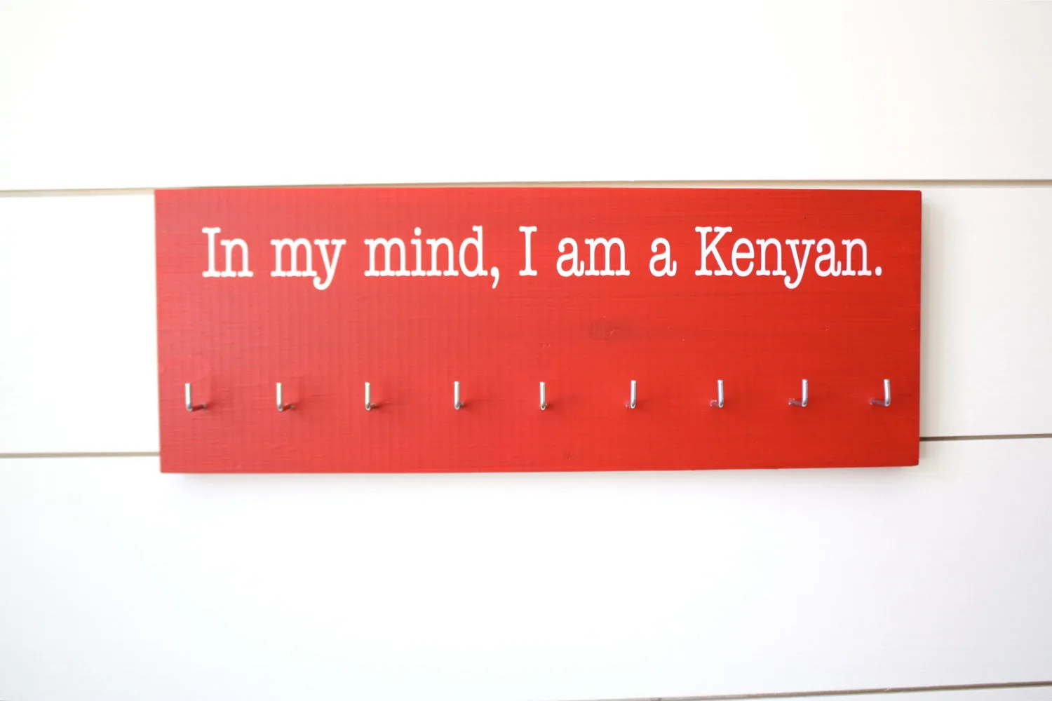 Running Medal Holder - In my mind, I am a Kenyan - Medium