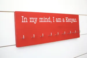 Running Medal Holder - In my mind, I am a Kenyan - Medium