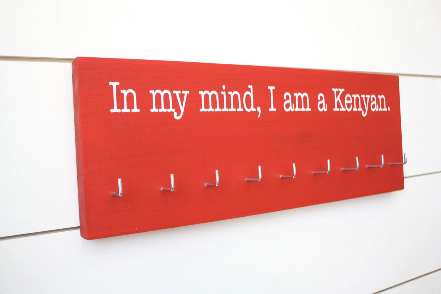 Running Medal Holder - In my mind, I am a Kenyan - Medium