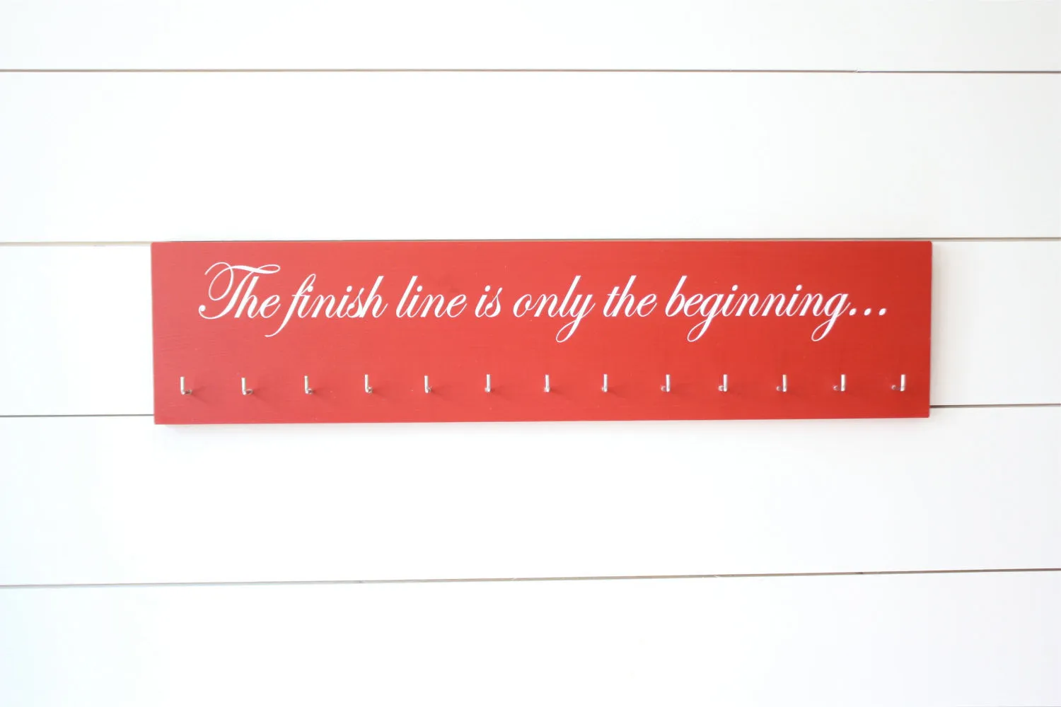 Running Medal Holder -  The finish line is only the beginning...  - Large