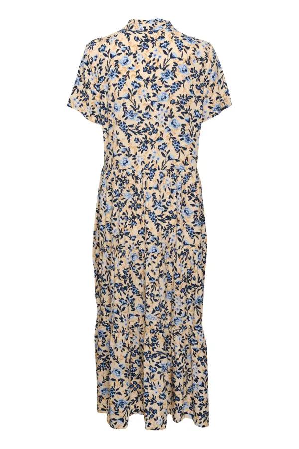 Saint Tropez EdaSZ Maxi Dress in Creme Backyard