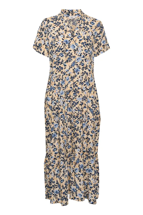 Saint Tropez EdaSZ Maxi Dress in Creme Backyard