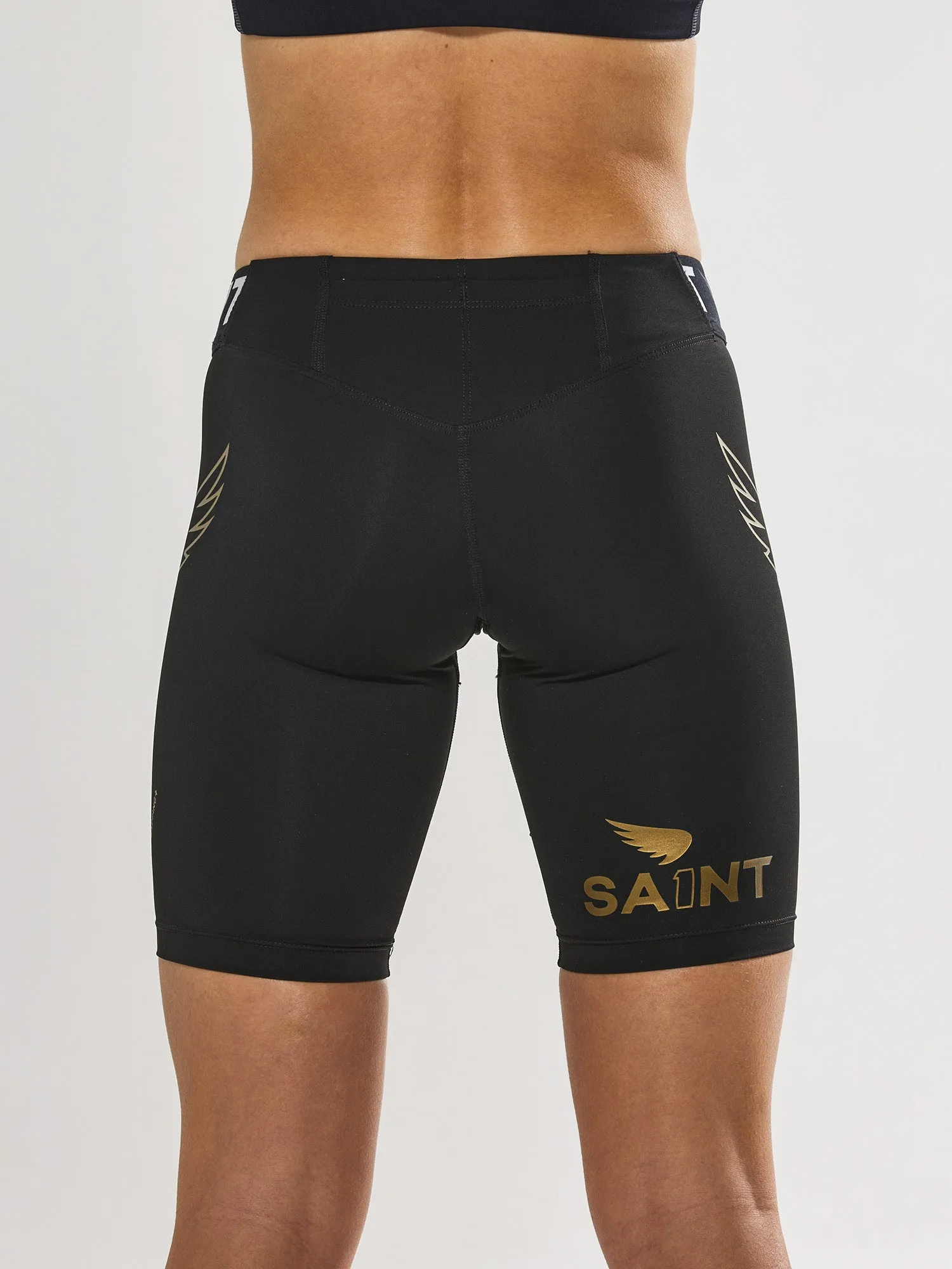 Saint Women's P1 Elite Compression Short Low Rise - Black