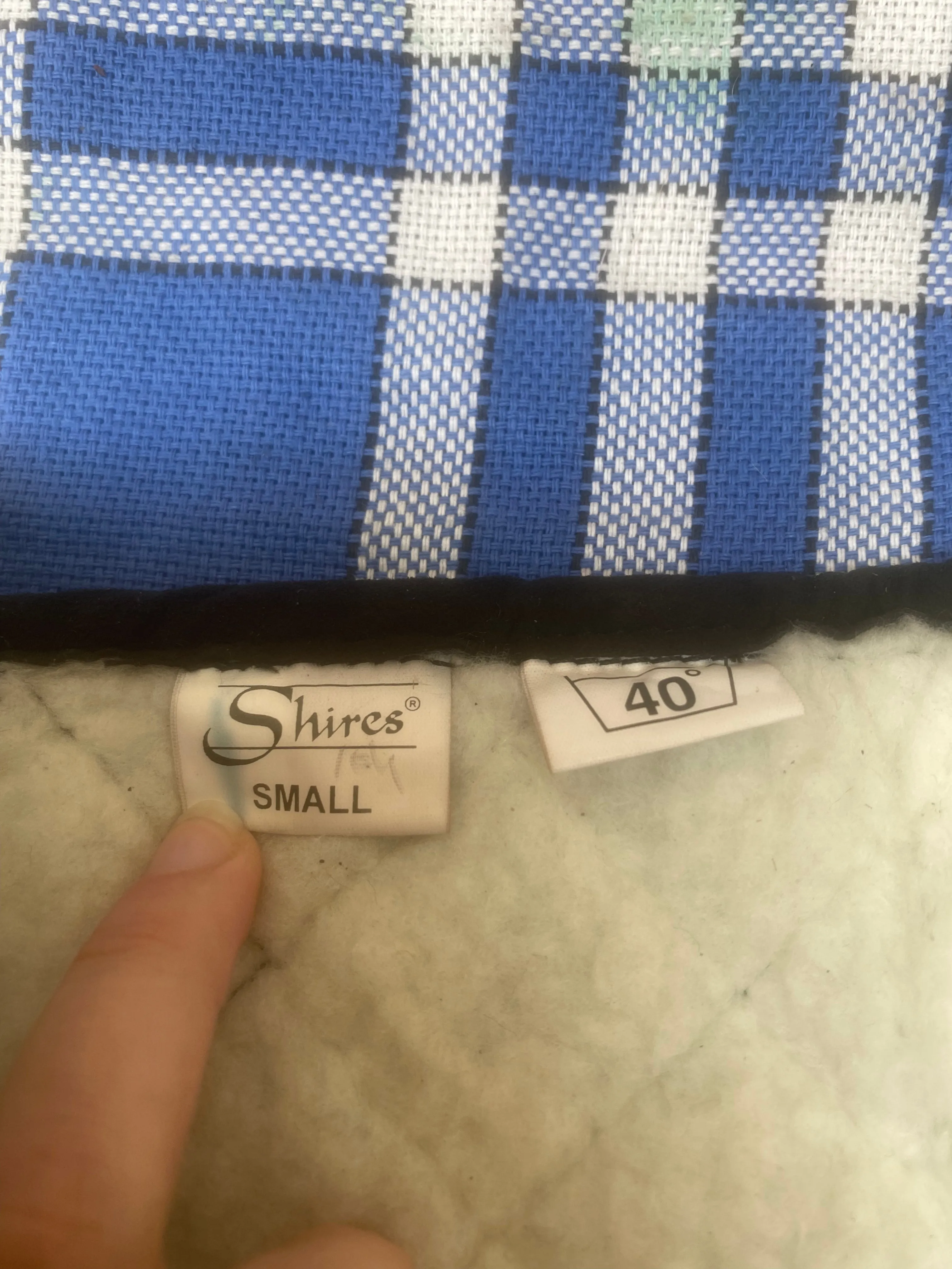 Shires fleece lined suede like chaps 🟢