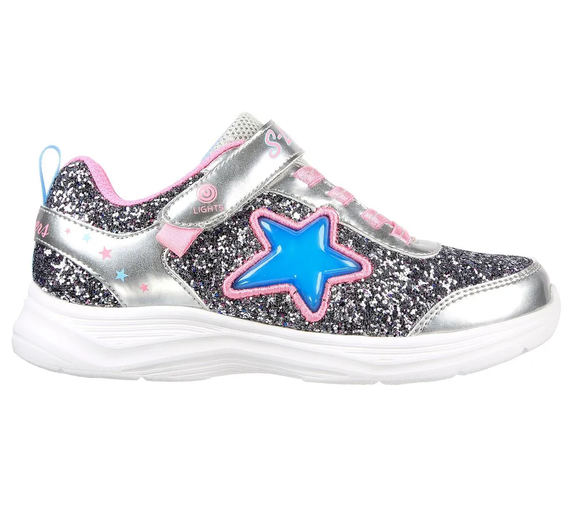 SKECHERS - S LIGHTS: GLIMMER KICKS - STARLET SHINE SILVER/PINK