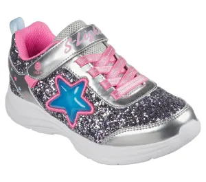 SKECHERS - S LIGHTS: GLIMMER KICKS - STARLET SHINE SILVER/PINK