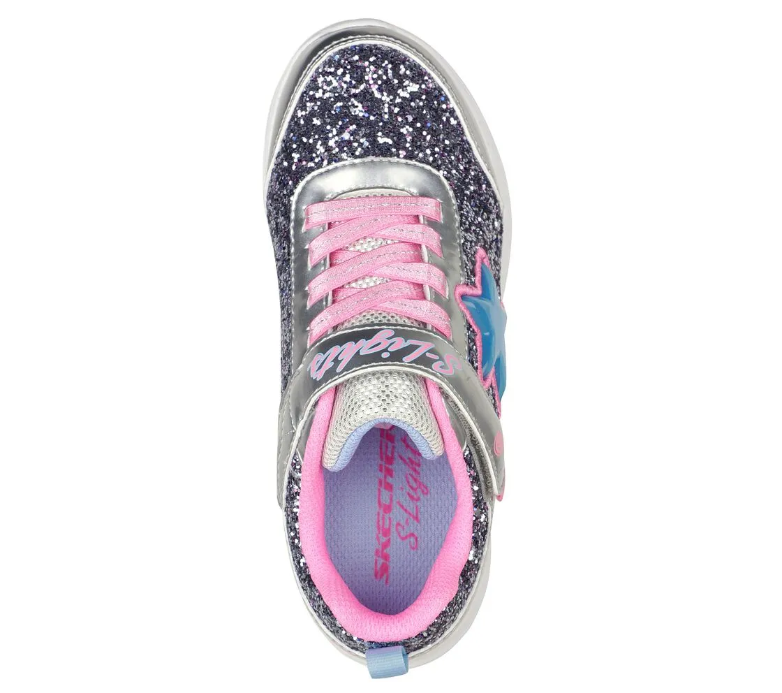 SKECHERS - S LIGHTS: GLIMMER KICKS - STARLET SHINE SILVER/PINK