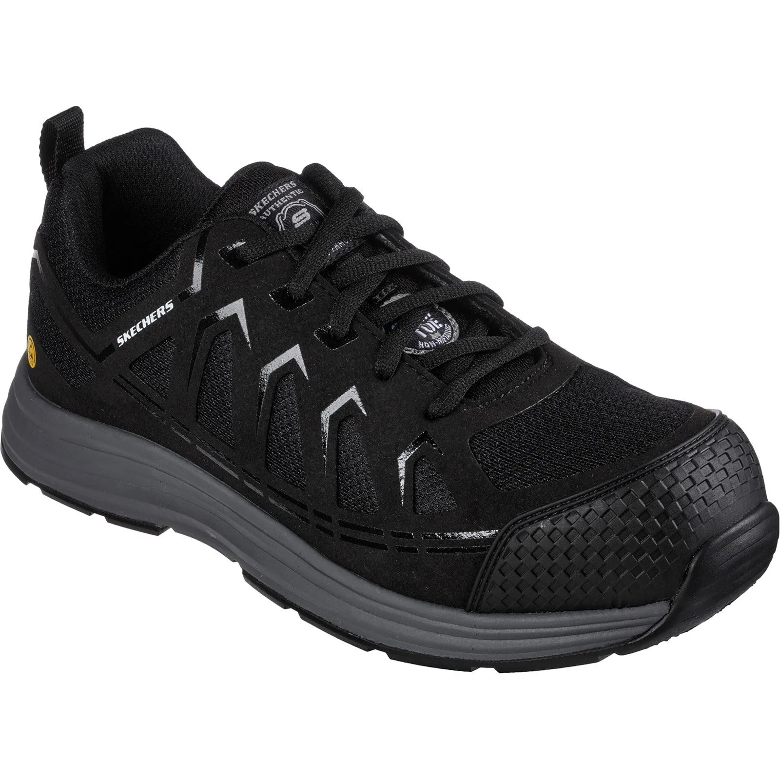 Skechers Work Malad II ESD Safety Trainer with Composite Toe Cap
