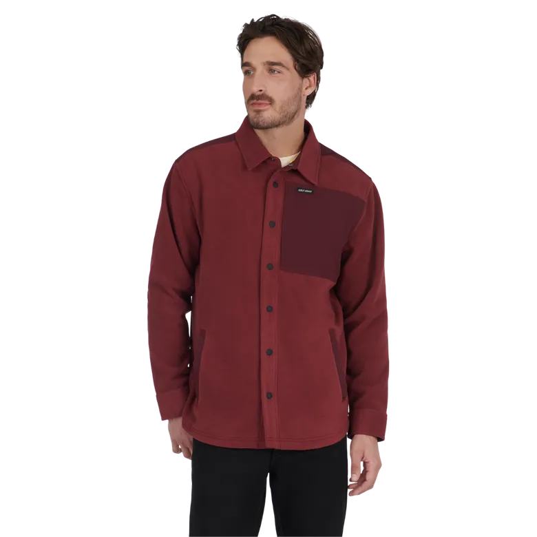 Ski-Doo Snap-Up Polar Fleece Overshirt