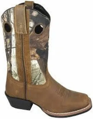 Smoky Mountain Kids Mesa Leather Boot Brown/Camo