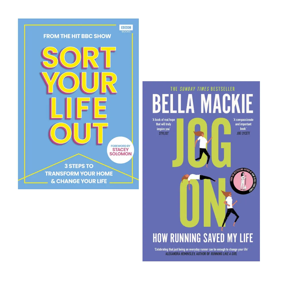 SORT YOUR LIFE OUT (HB) & JOG ON: How Running Saved My Life  2 Books Set