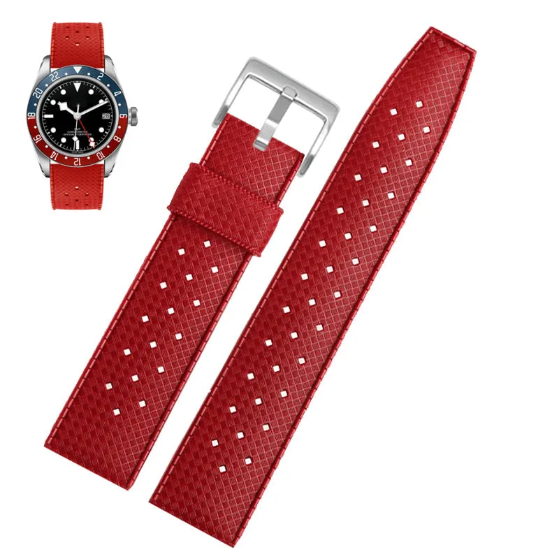 ★Special Offer★ Vintage Tropical Rubber Watch Band Dive Strap