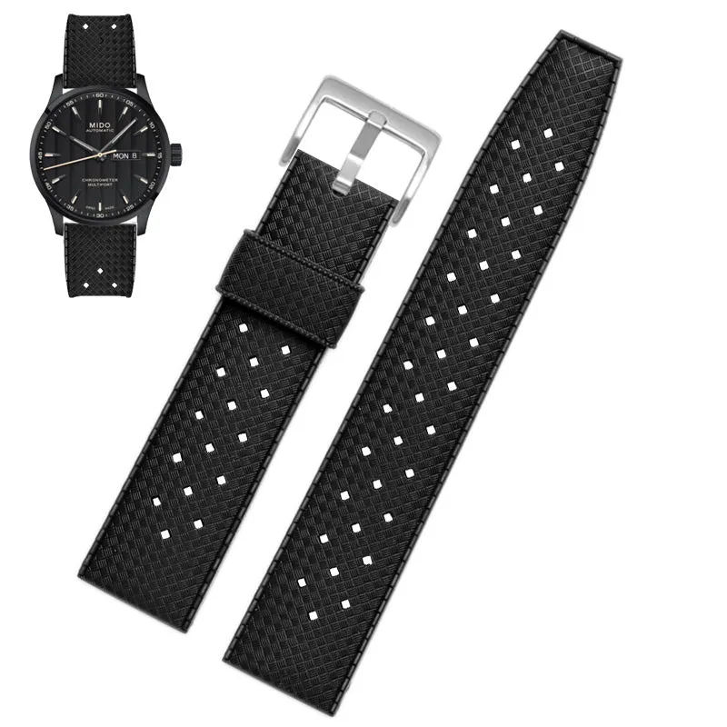 ★Special Offer★ Vintage Tropical Rubber Watch Band Dive Strap